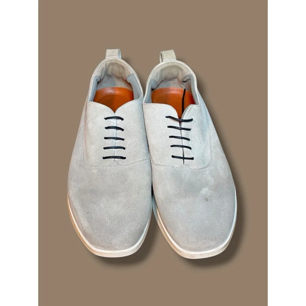 Wolf & Shepherd Crossover Longwing Smoke Suede Mens Shoes Size 11 Comfort Office